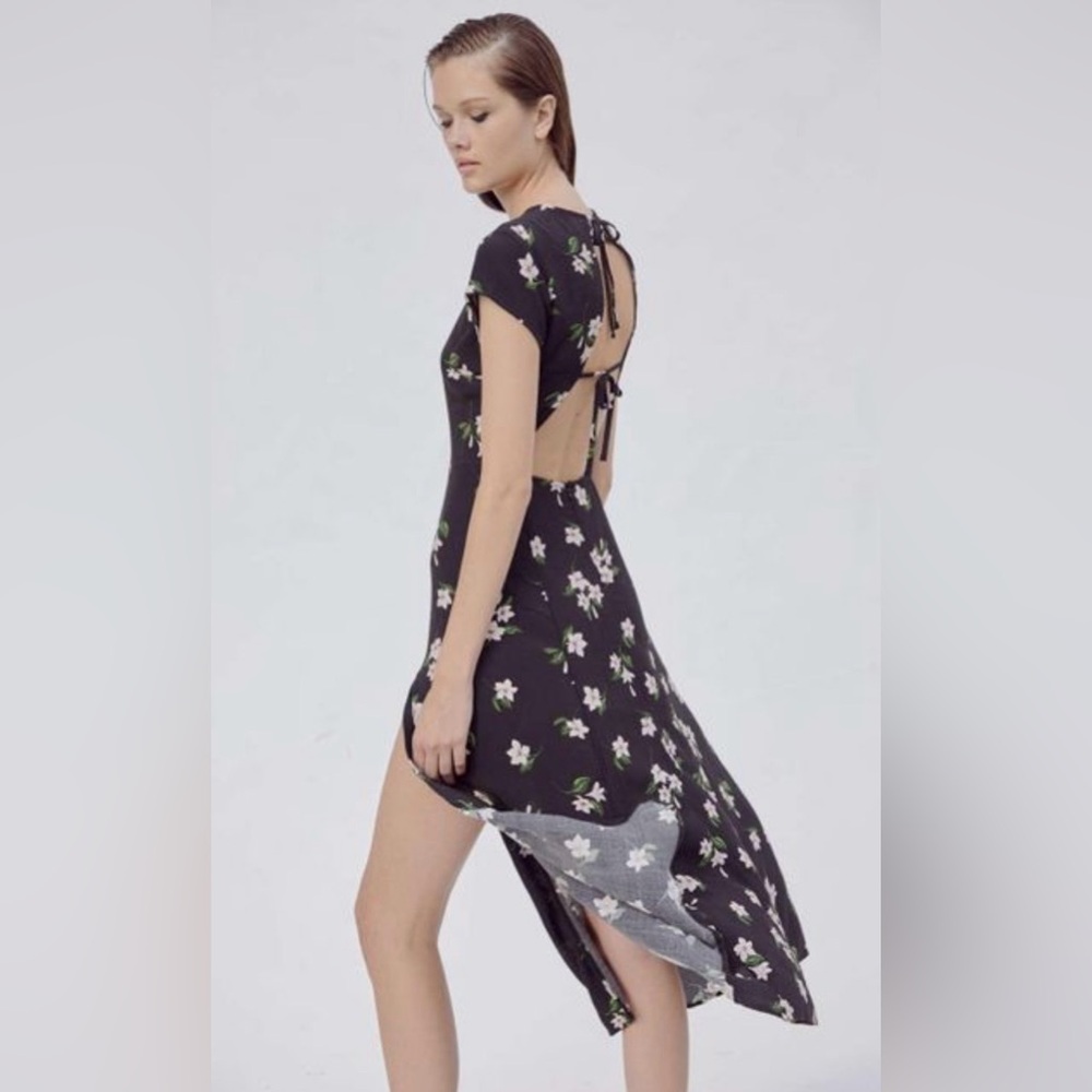 Urban Outfitters Lindsey Cap Sleeve Midi Dress